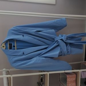 Sky Blue Kimono Wrap Blazer - Eloquii